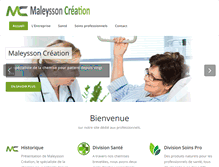 Tablet Screenshot of maleysson-creation.net